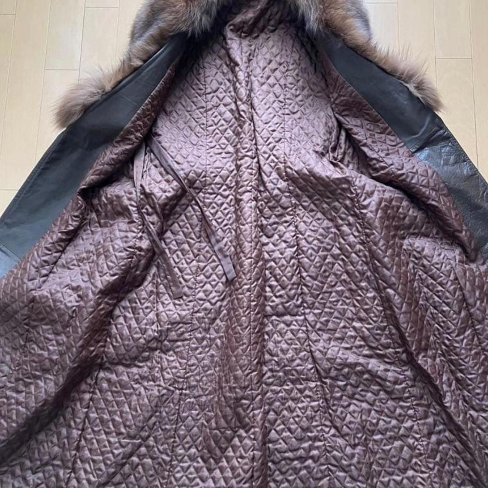 Other Real leather and fur whimsy goth long brown penny lane coat Size XS / US 0-2 / IT 36-38 - 5 Thumbnail