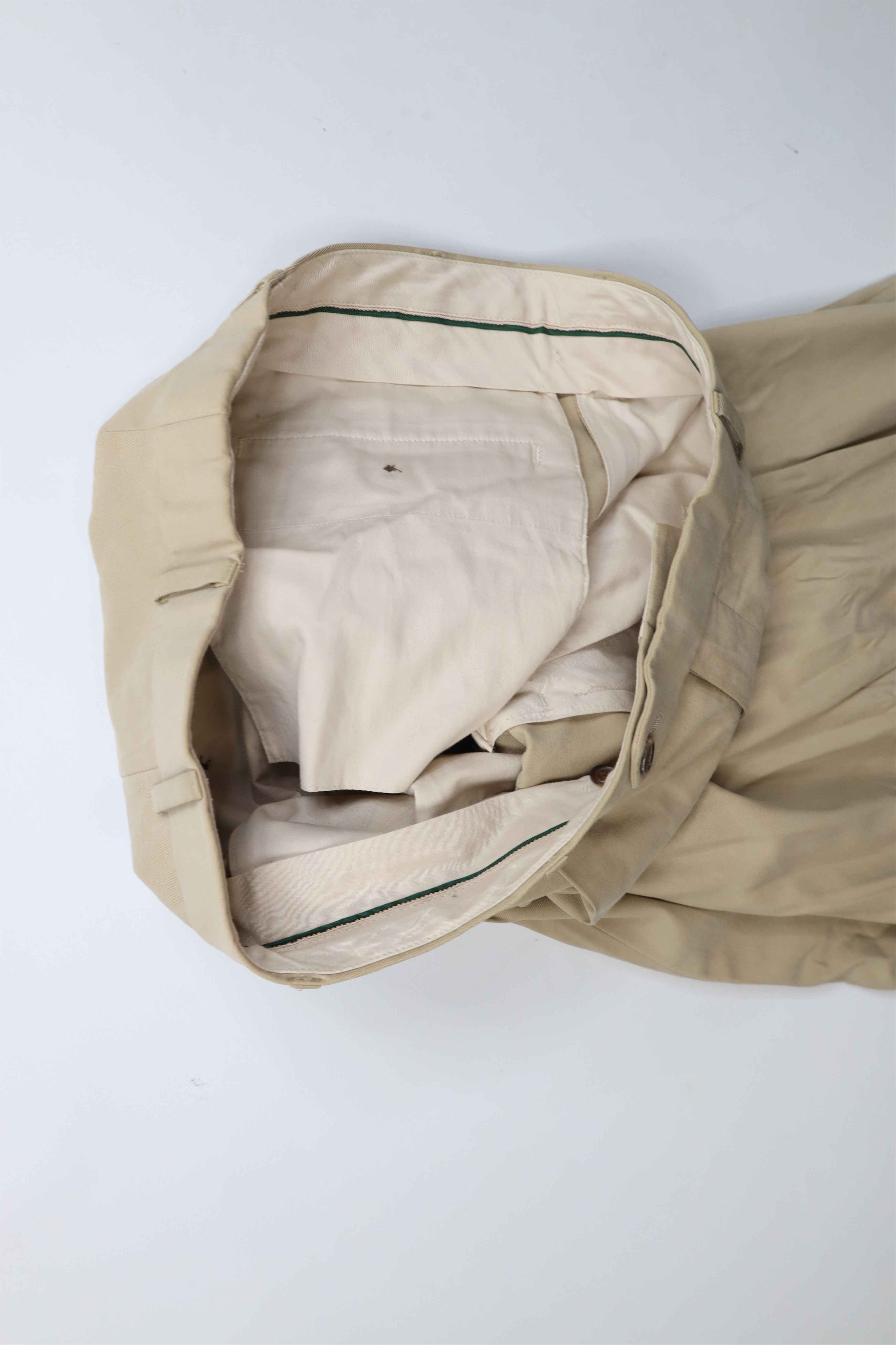 Brooks Brothers × Vintage Vintage 90s Brooks Brothers Country Club Chino Pants Beige Size US 34 / EU 50 - 8 Thumbnail