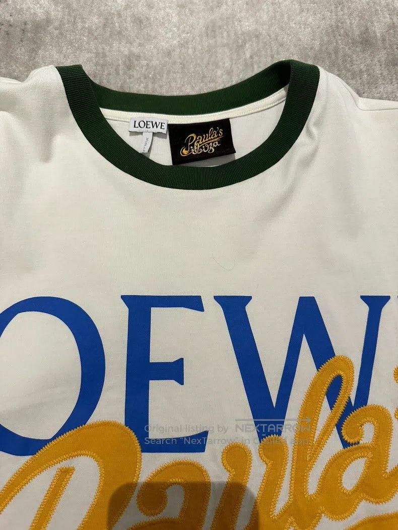 Loewe Loewe Letter print t-shirt heavy embroidery patchwork colo Size US L / EU 52-54 / 3 - 3 Thumbnail