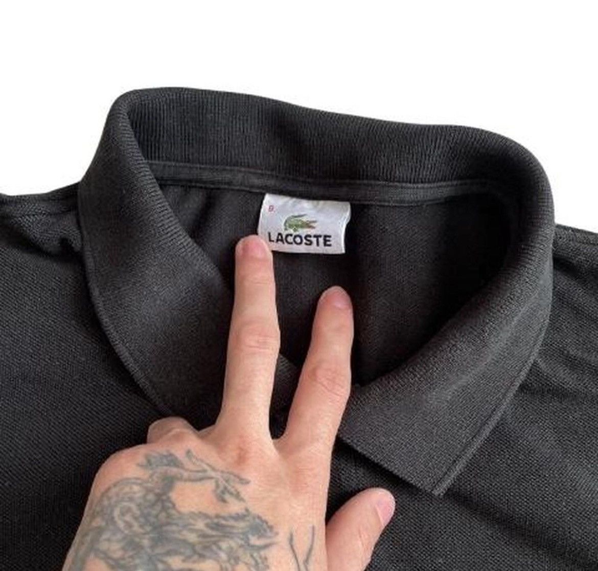 Lacoste Vintage Lacoste Longsleeve Polo Size US XL / EU 56 / 4 - 2 Thumbnail