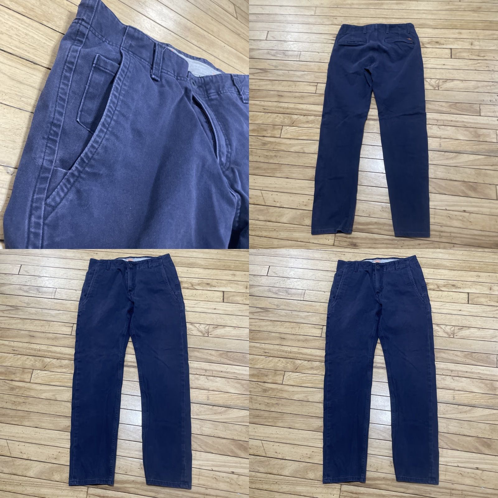 Dockers DOCKERS D1 Slim Tapered Pants Men 30x30 Blue Workwear Performance Twill Chino Slim 30x29 Navy Blue Mens Size US 30 / EU 46 - 9 Thumbnail