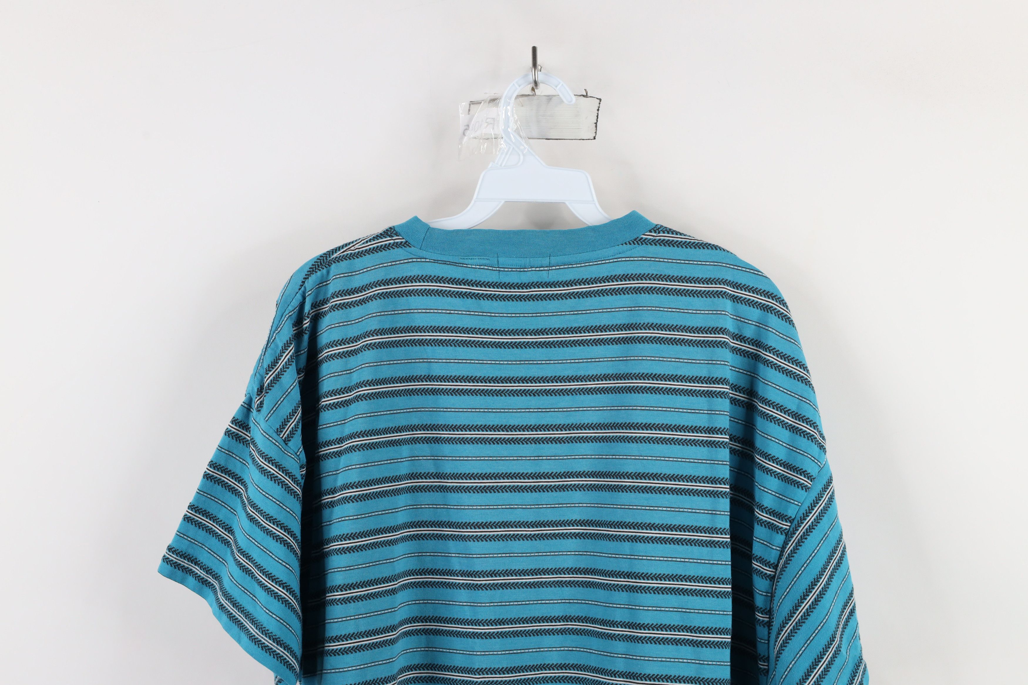 Vintage Vintage 90s OshKosh B'Gosh Striped Short Sleeve T-Shirt Blue Size US XL / EU 56 / 4 - 10 Thumbnail