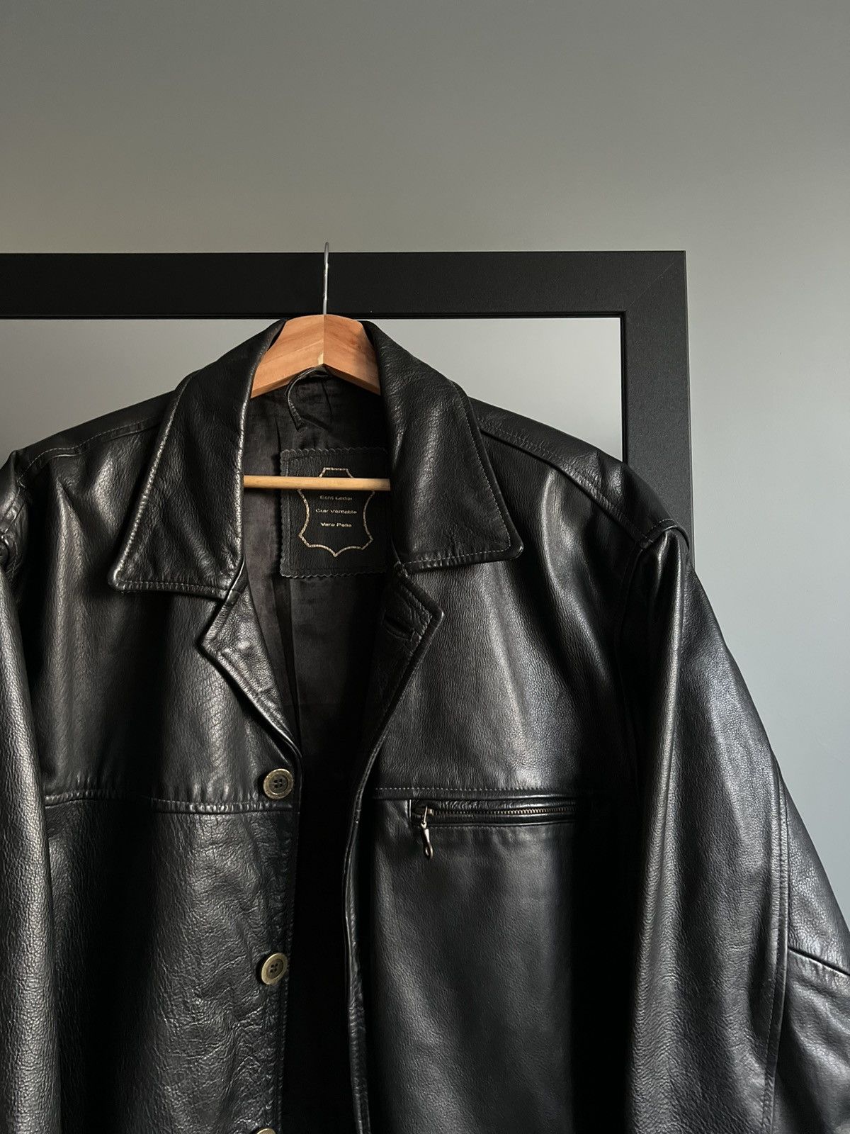 Vera Pelle × Vintage Vintage Vera Pelle 90's Real Leather Aviator Jacket Size US L / EU 52-54 / 3 - 3 Thumbnail