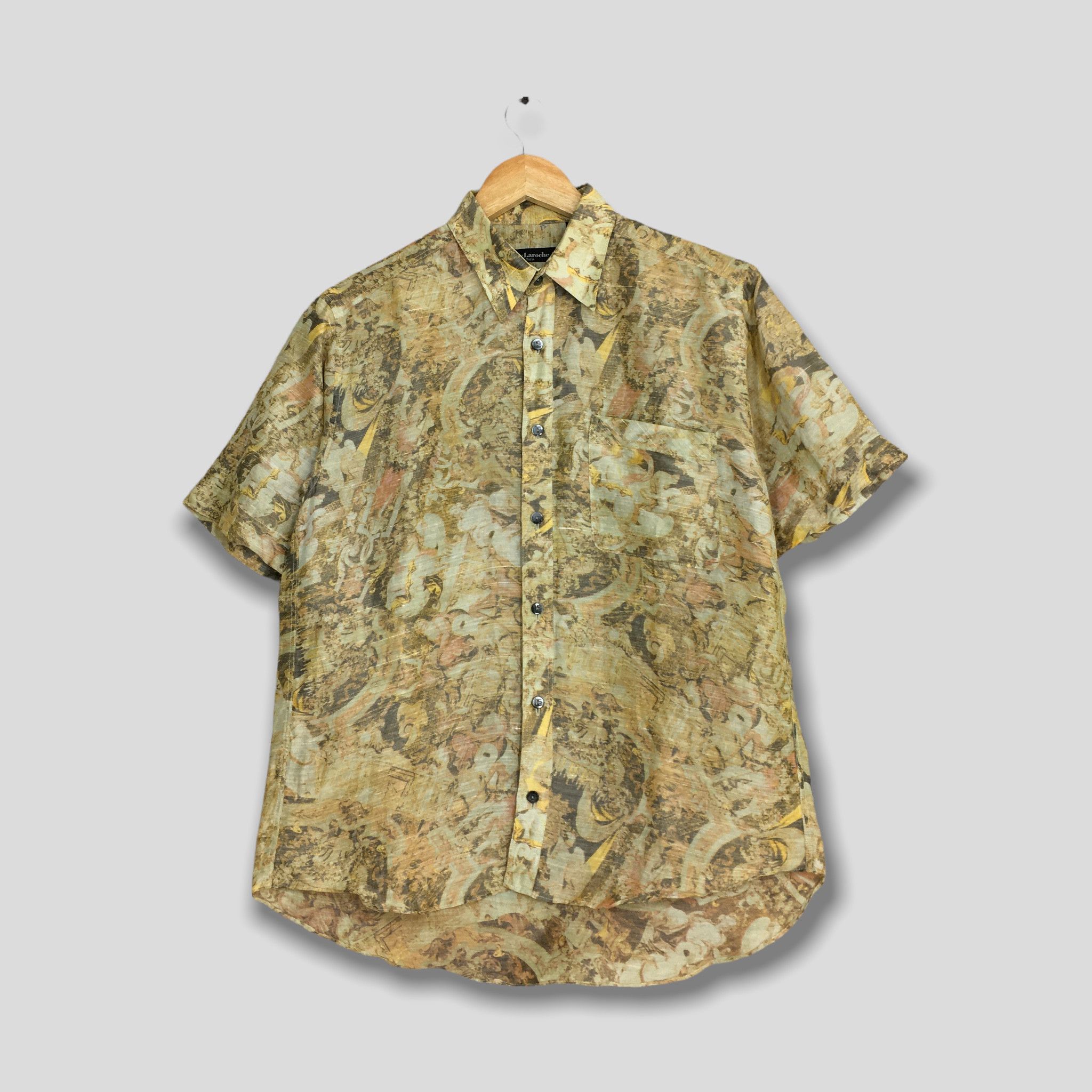 Designer × Guy Laroche Vintage Guy Laroche Abstract Retro 80s Party Shirt Medium Size US L / EU 52-54 / 3 - 1 Thumbnail