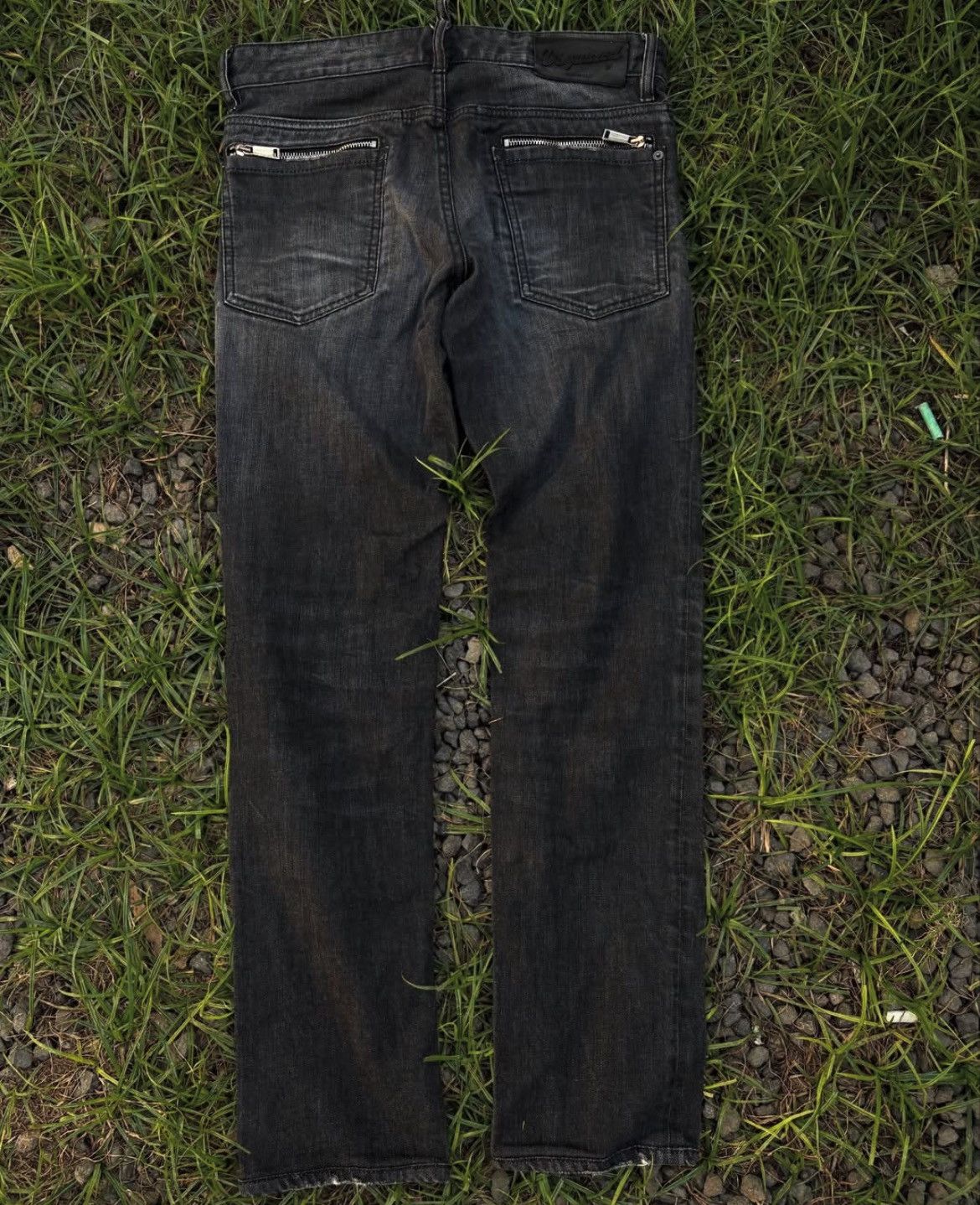 2000s Archival Dsquared2 Wash Jeans y2k Lgb