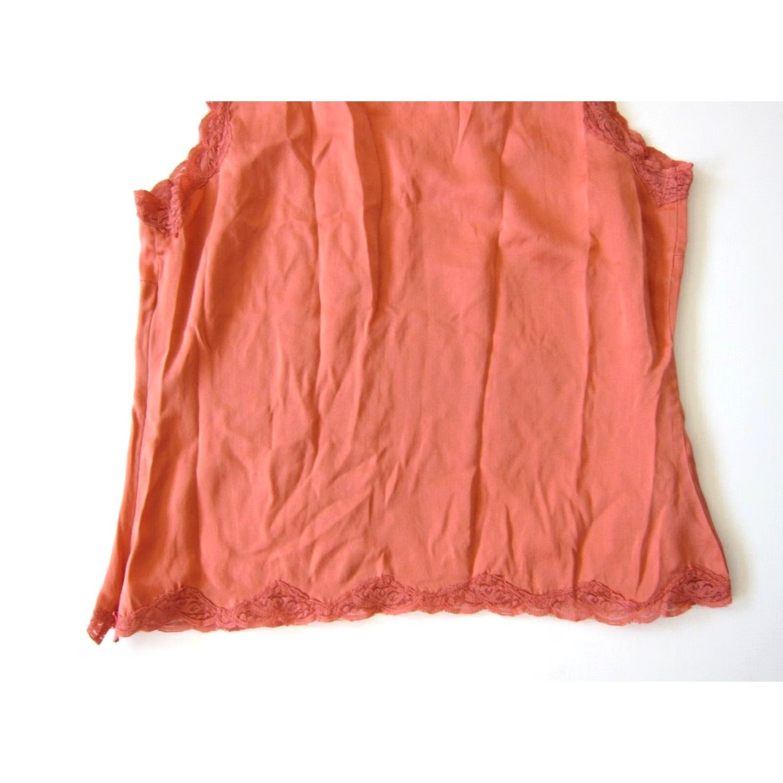 Vintage Amanda Smith Pink 100% Silk Lace V-Neck Sleeveless Tank Top Blouse XS Women Tank Pink Silk Lace V-Neck Sleeveless Top Blouse Medium Size XS / US 0-2 / IT 36-38 - 5 Thumbnail