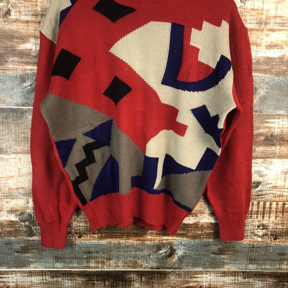 Homespun Knitwear DLL Japan vintage art Red Knitwear sweatshirt #C015 Size US S / EU 44-46 / 1 - 3 Thumbnail