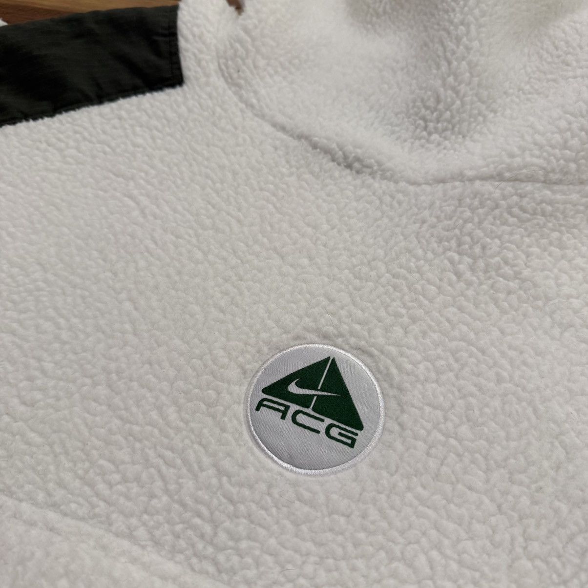 Nike Nike ACG White Ninja Pullover Green Hooded Fleece Jacket Size US L / EU 52-54 / 3 - 2 Thumbnail