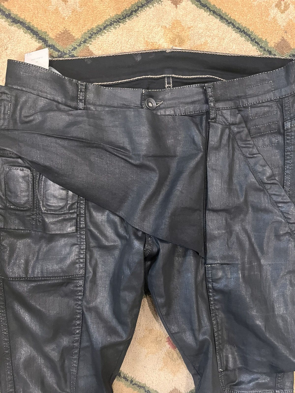 Rick Owens × Rick Owens Drkshdw Rick Owens Memphis Waxed Denim Size US 31 - 3 Thumbnail
