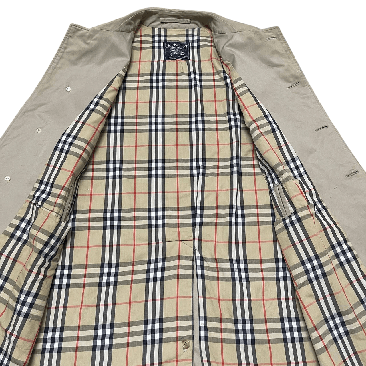 Burberry Vintage Burberry Nova Check Trench Coat England Made Size US M / EU 48-50 / 2 - 12 Thumbnail
