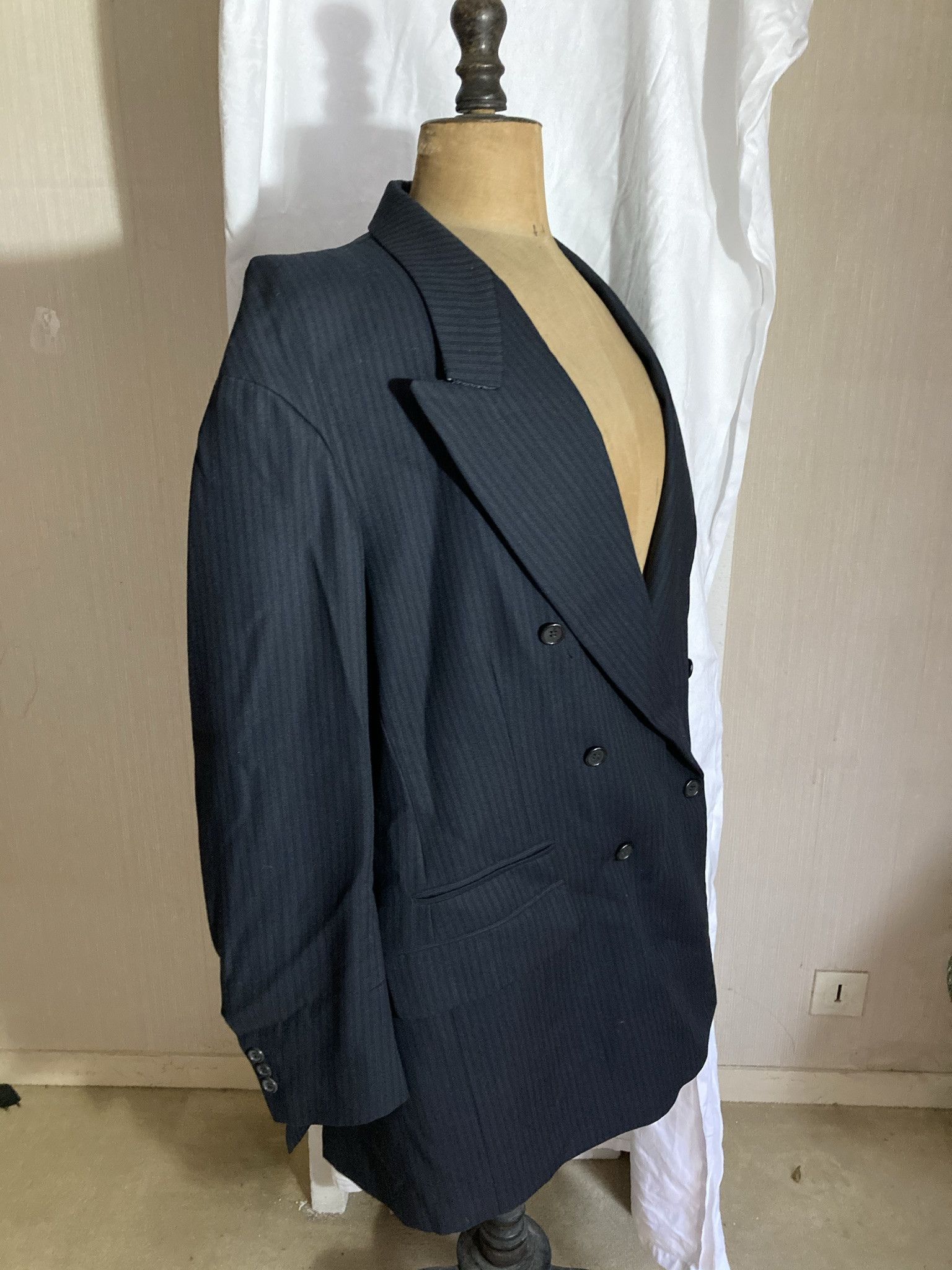 Maison Margiela Vintage Martin Margiela Double Breasted Pinstripe Blazer 42 Size M / US 6-8 / IT 42-44 - 9 Thumbnail