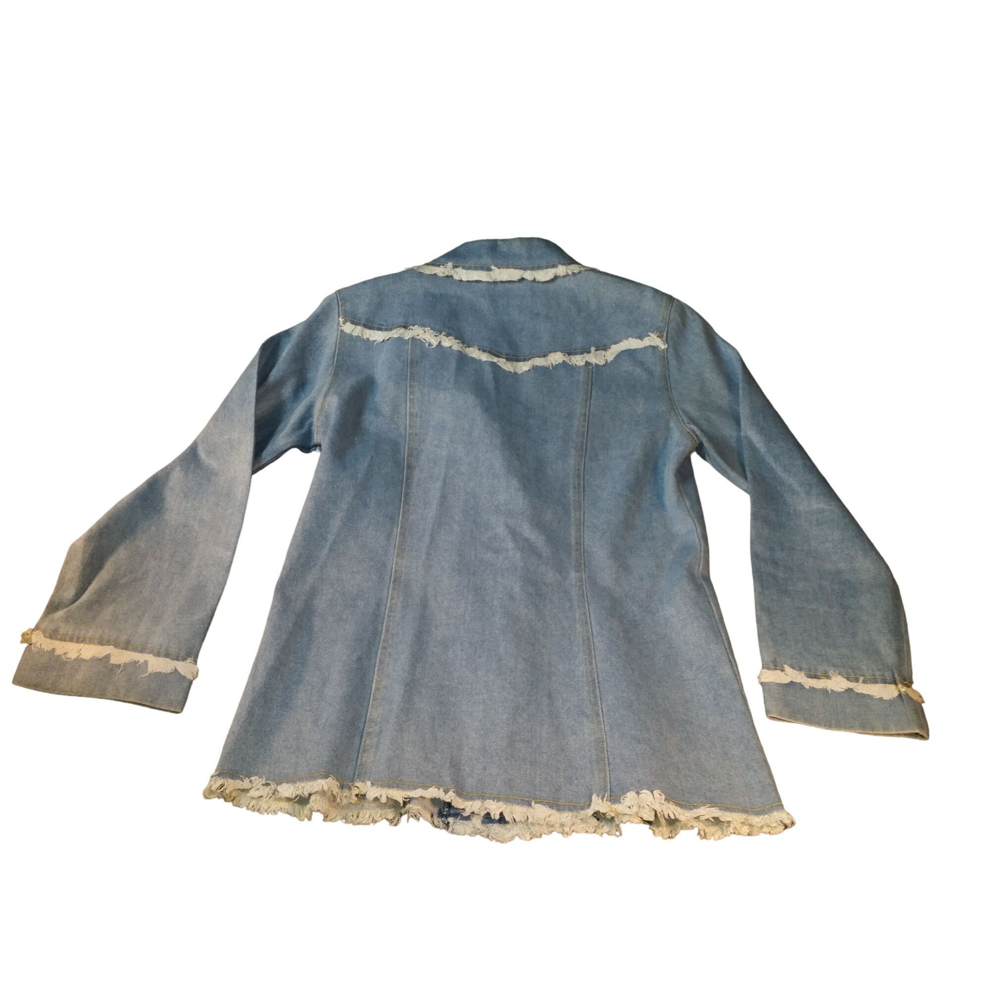 Other Vintage Maria Gabrielle New York Denim Jacket Women Sz 8 Fra Size M / US 6-8 / IT 42-44 - 8 Thumbnail