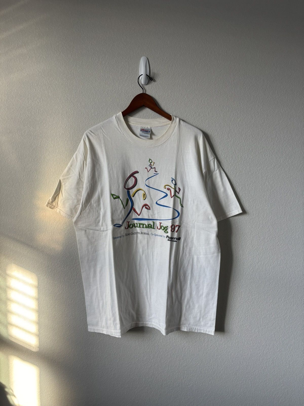 Hanes × Vintage Vintage 90s Tshirt Size US XL / EU 56 / 4 - 1 Thumbnail