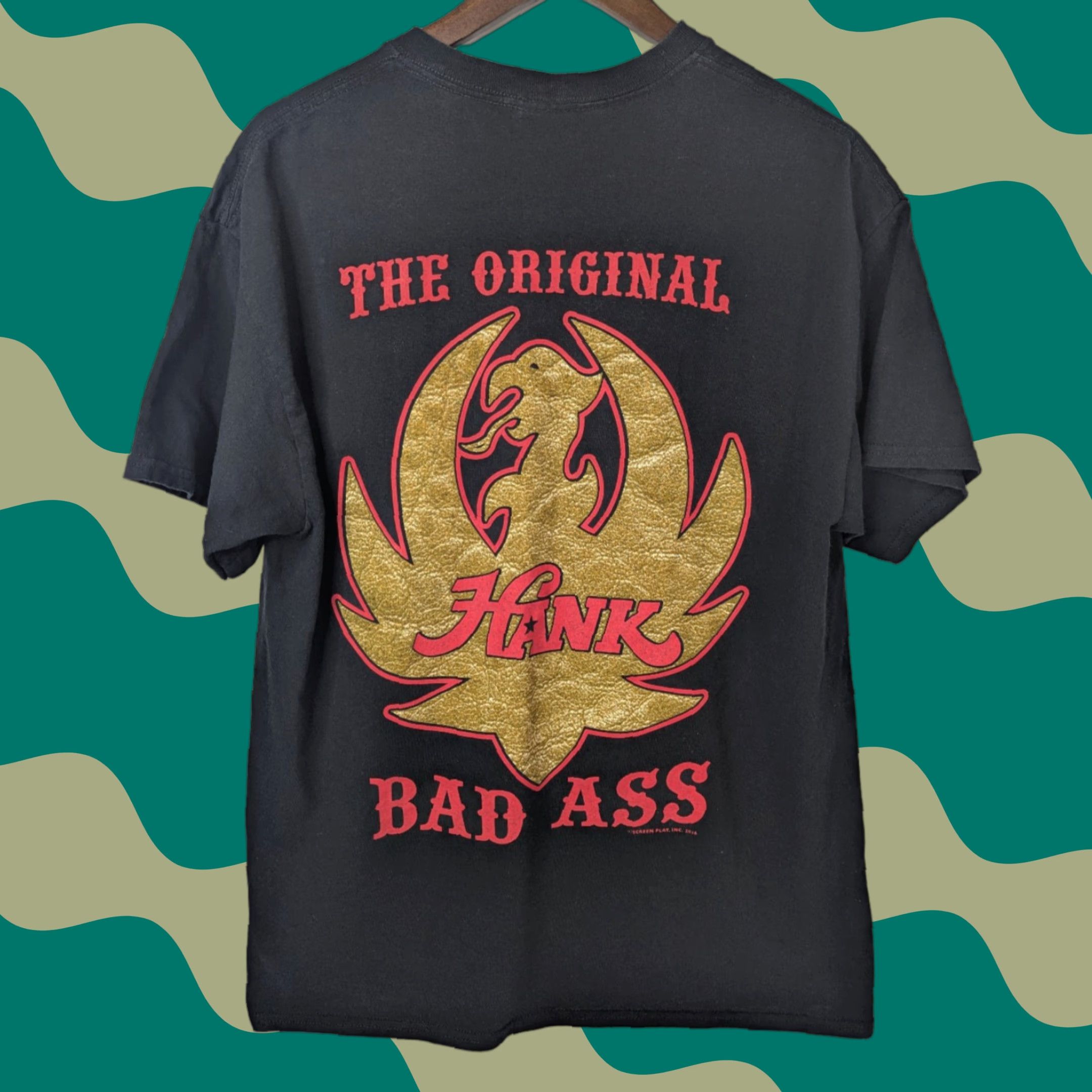 Gildan Hank Williams Jr Original Bad Ass T-Shirt Large 2016 Bocephus Country T-Shirt Black Cotton Jersey Gildan Crew Neck Short Sleeve Men Classic Size US L / EU 52-54 / 3 - 1 Thumbnail