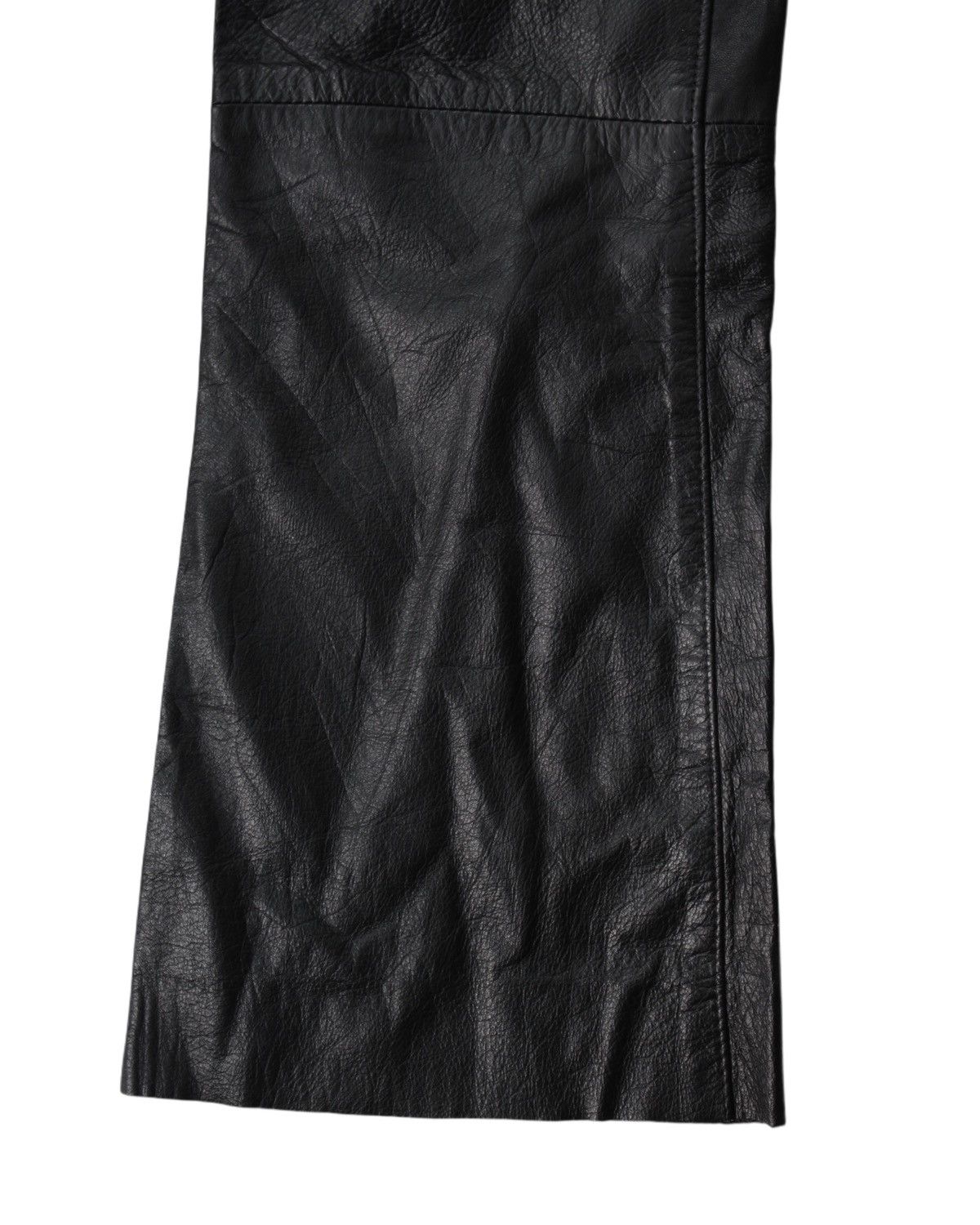 Vintage 1990S ATELIER COW LEATHER PANTS Size US 30 / EU 46 - 5 Thumbnail