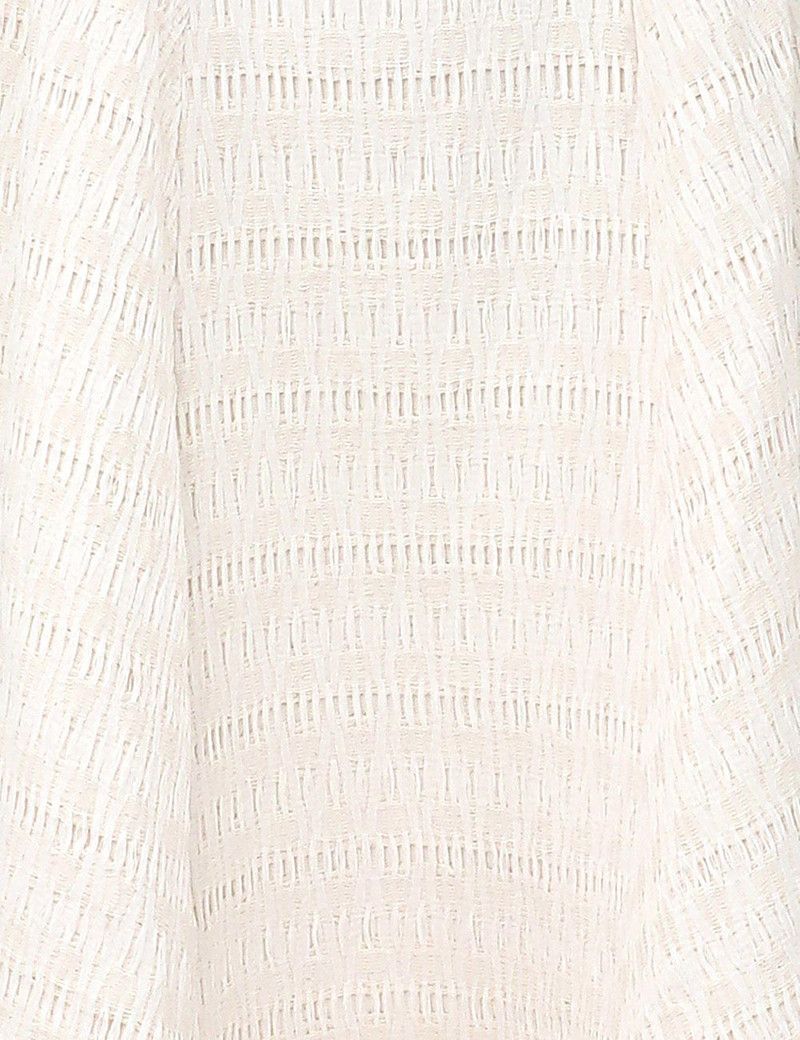 Zimmermann oc11z0226 Illuminate Textured Midi Dress In Cream Size M / US 6-8 / IT 42-44 - 6 Thumbnail