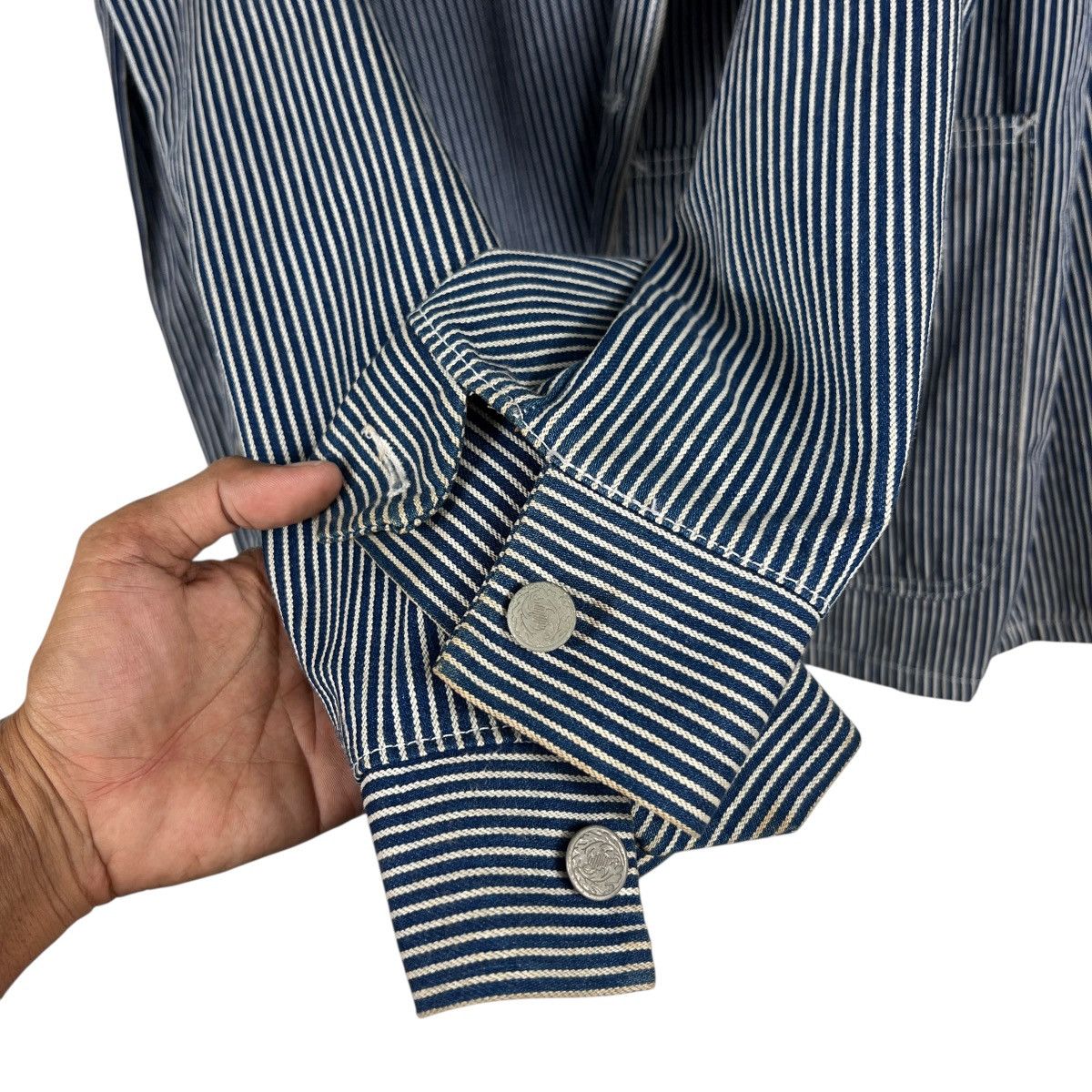 Pointer 🔥 Vintage Pointer Hikory Stripe Chore Jacket Made In Usa Size US S / EU 44-46 / 1 - 12 Thumbnail