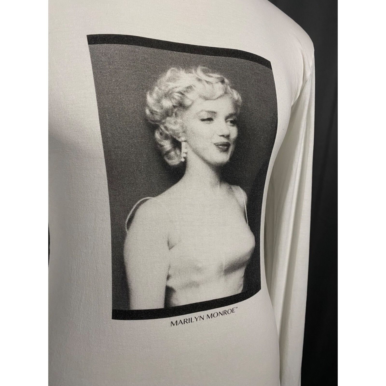 Dolce & Gabbana Dolce&Gabbana Marilyn Monroe Men's White Crewneck Henley Swe Size US M / EU 48-50 / 2 - 7 Thumbnail