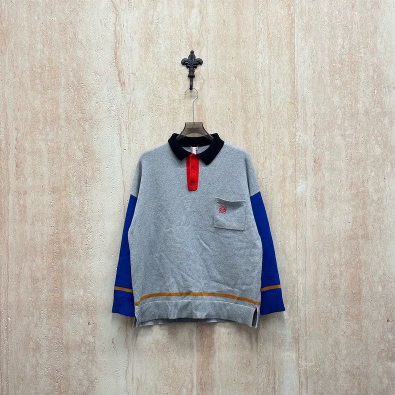 Loewe Loewe Colorful embroidered logo wool knit sweater Size XS / US 0-2 / IT 36-38 - 1 Thumbnail