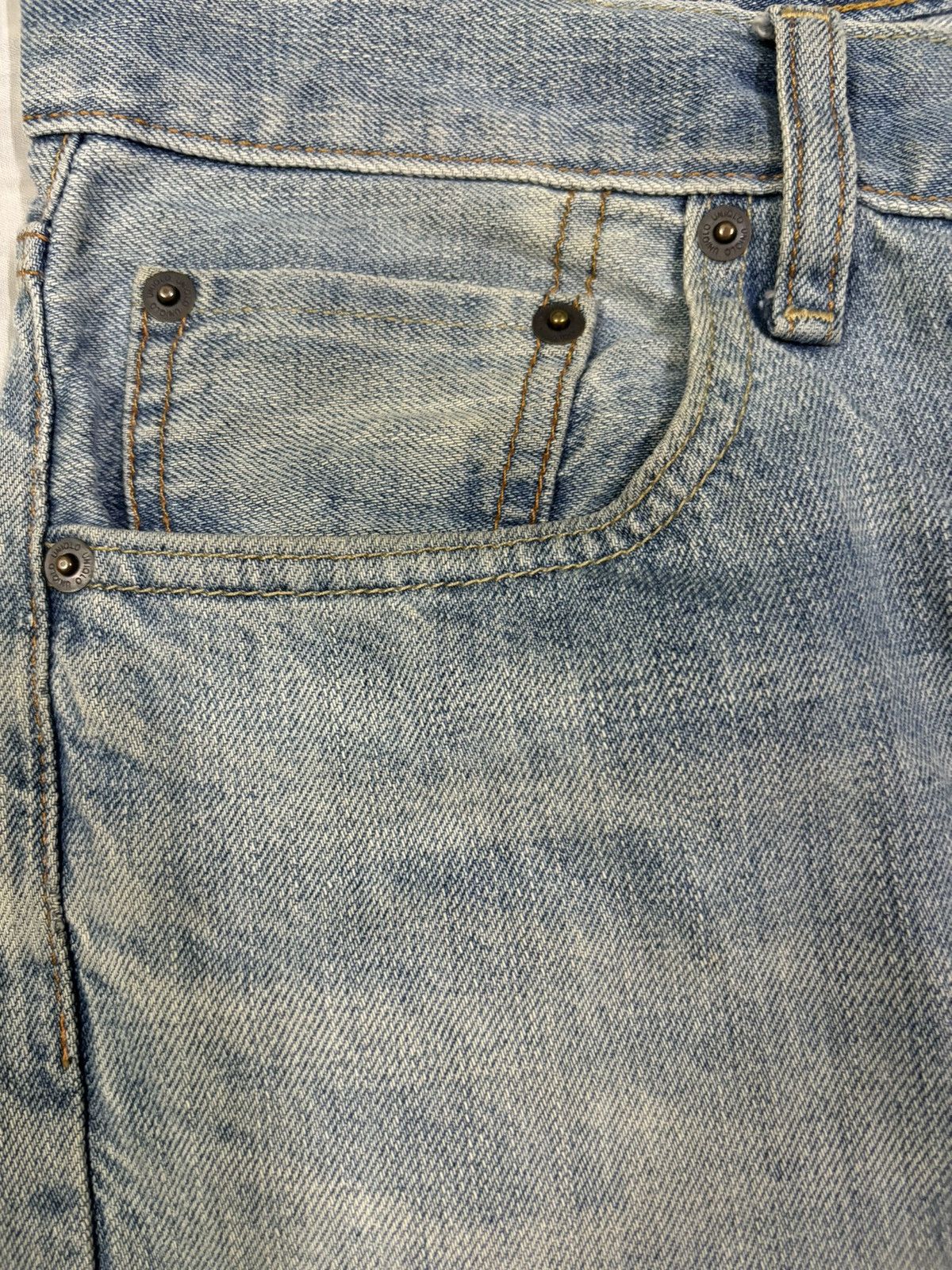 Undercover × Uniqlo Vintage Y2K Uniqlo UJ Selvedge Mud Washed Loose Jeans Size US 34 / EU 50 - 6 Thumbnail