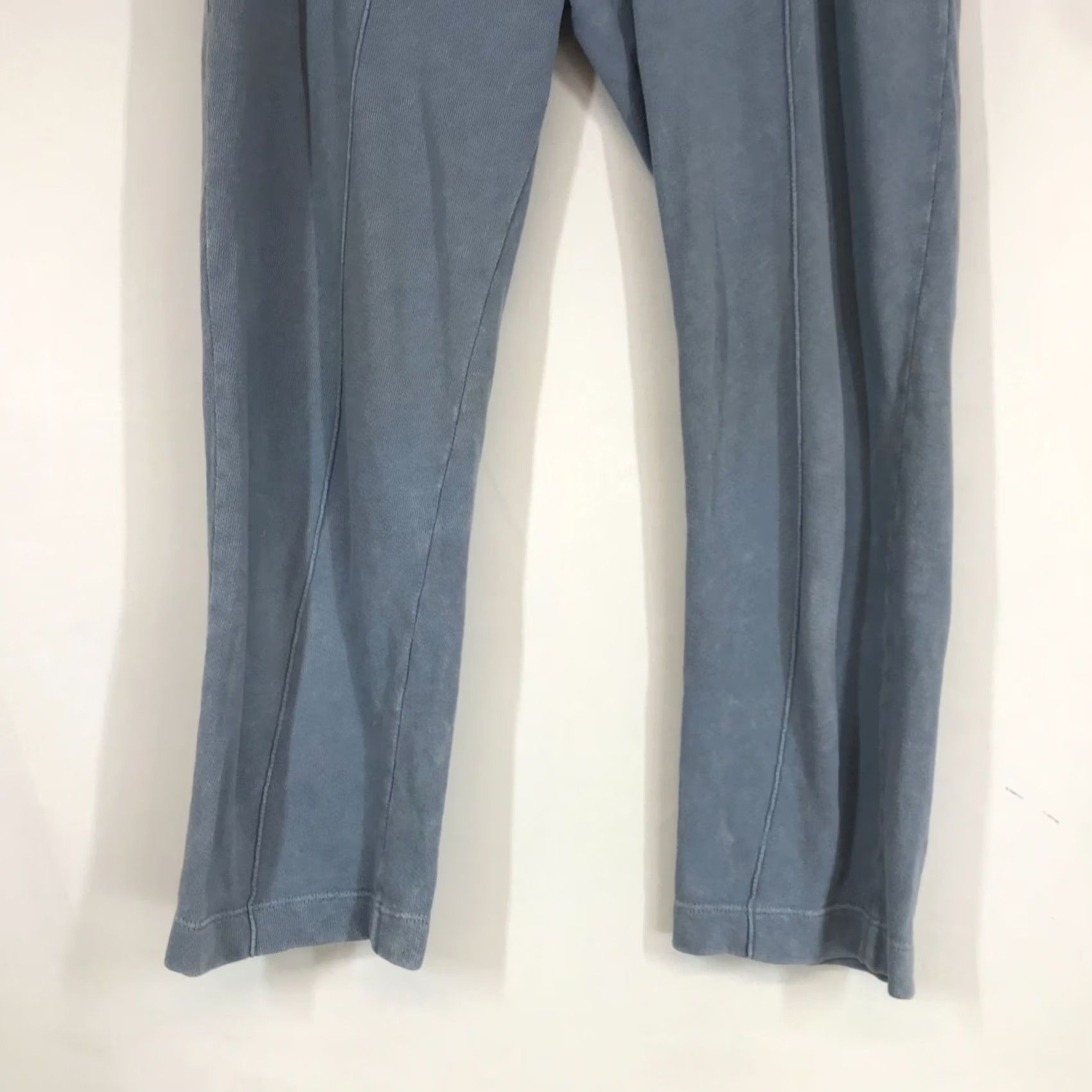 Vintage ATM WOMEN'S XS BLUE SWEATPANTS 100% COTTON DRAWSTRING WAIST Size 26" / US 2 / IT 38 - 3 Thumbnail