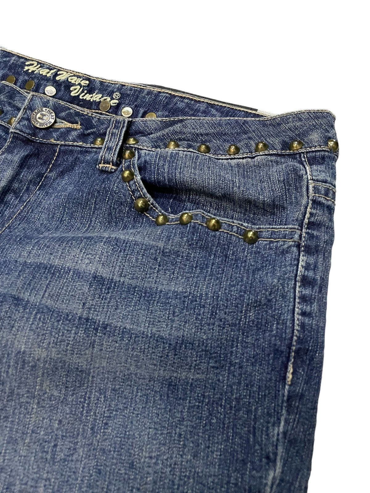 Hysteric Glamour × In The Attic Heatwave Studded Trimmed Flared Jeans Size US 32 / EU 48 - 10 Thumbnail