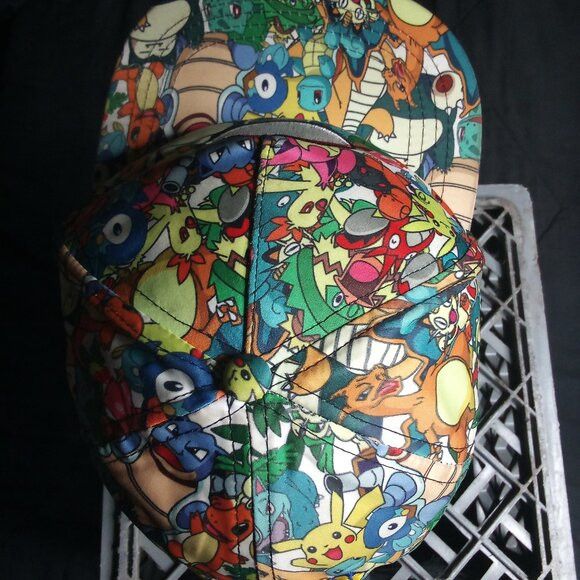 Pokemon Pokemon Catch 'Em All Snap Back Hat Cap Size ONE SIZE - 5 Thumbnail