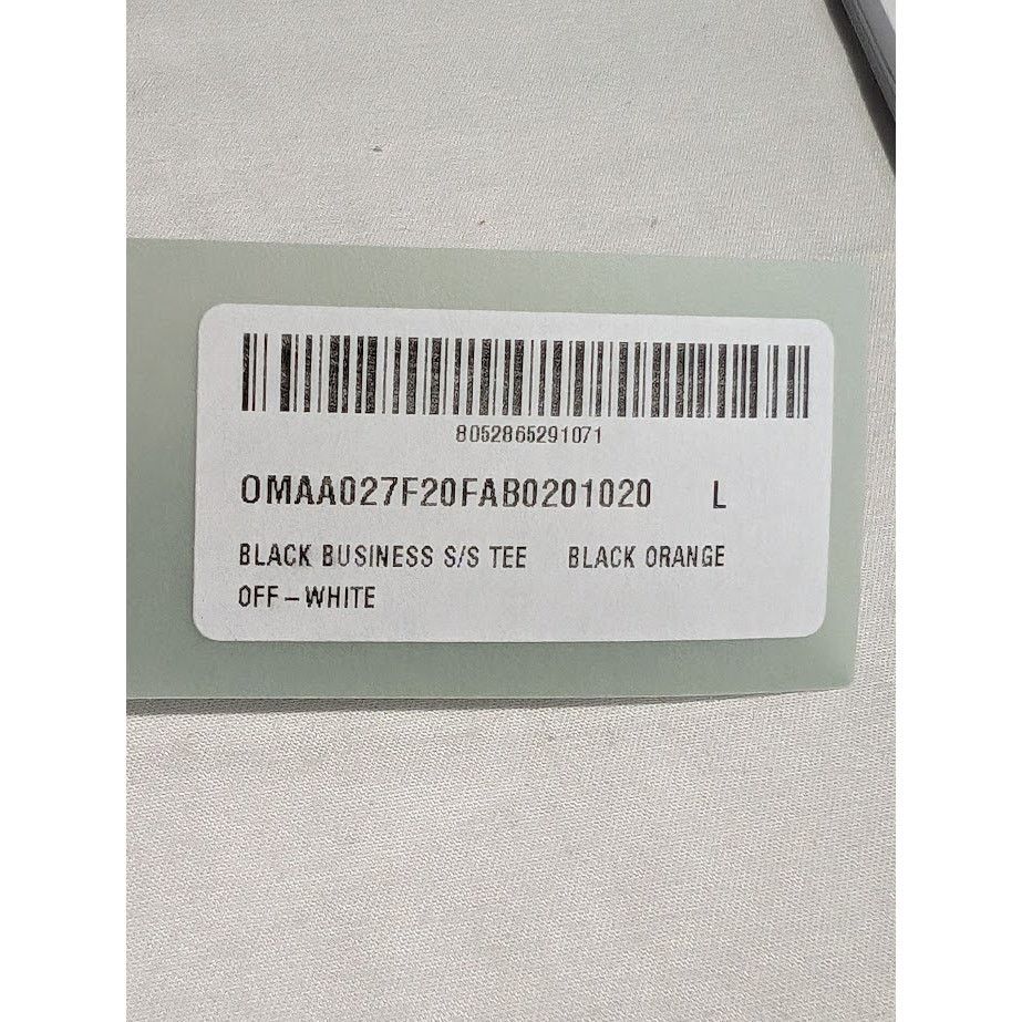 Off-White o1rshd1 Black Business Short Sleeve T-Shirt in Black Orange Size US L / EU 52-54 / 3 - 18 Thumbnail