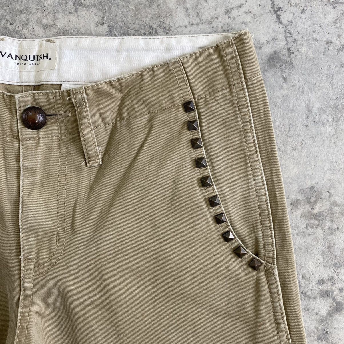 Vanquish Vanquish Made In Japan Studded Flared Chino Pants Size US 30 / EU 46 - 8 Thumbnail