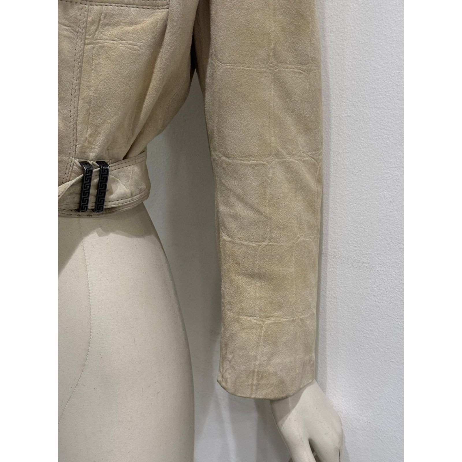 Versace A/W1994 Gianni Versace cropped crocodile leather jacket Size M / US 6-8 / IT 42-44 - 9 Thumbnail