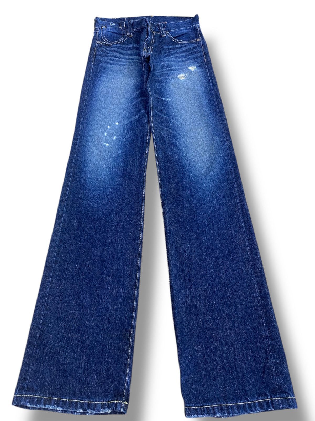 Levi's Levi’s Faded Dark Wash Style Ripped Jeans Size US 27 - 1 Thumbnail