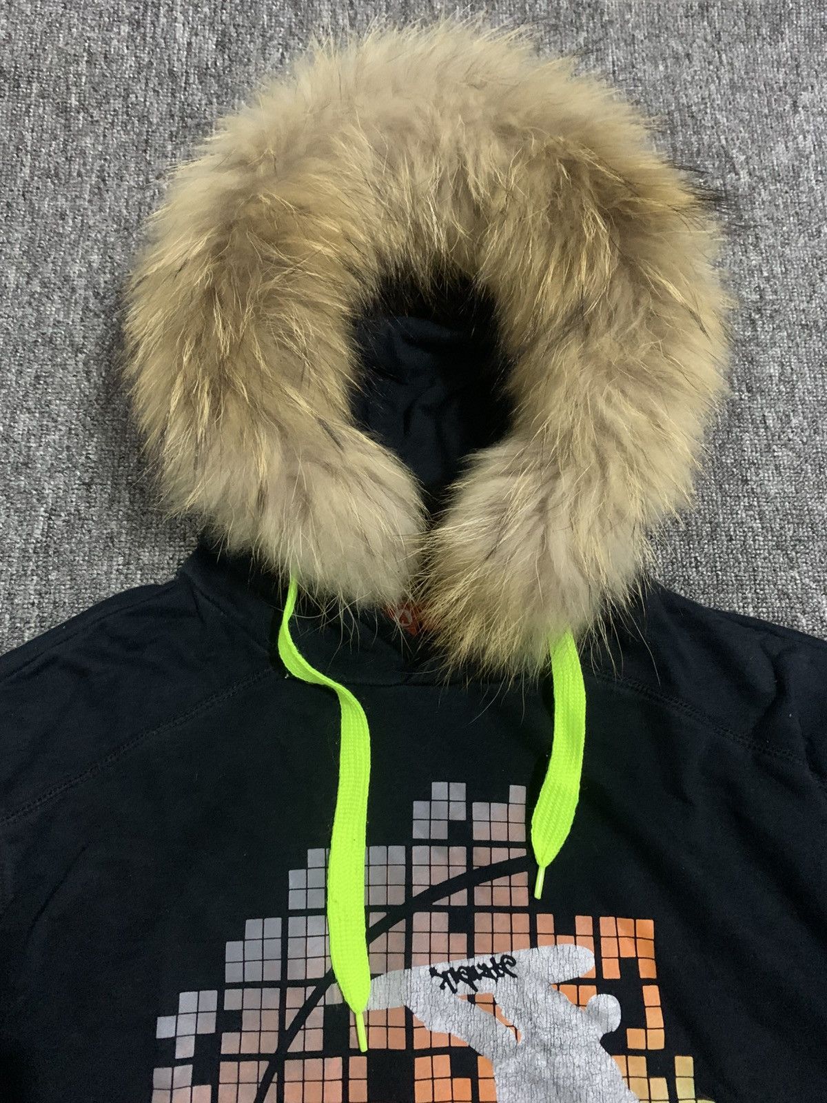 If Six Was Nine Airwalk Skate Black Faux Fur Hoodie Size US L / EU 52-54 / 3 - 5 Thumbnail