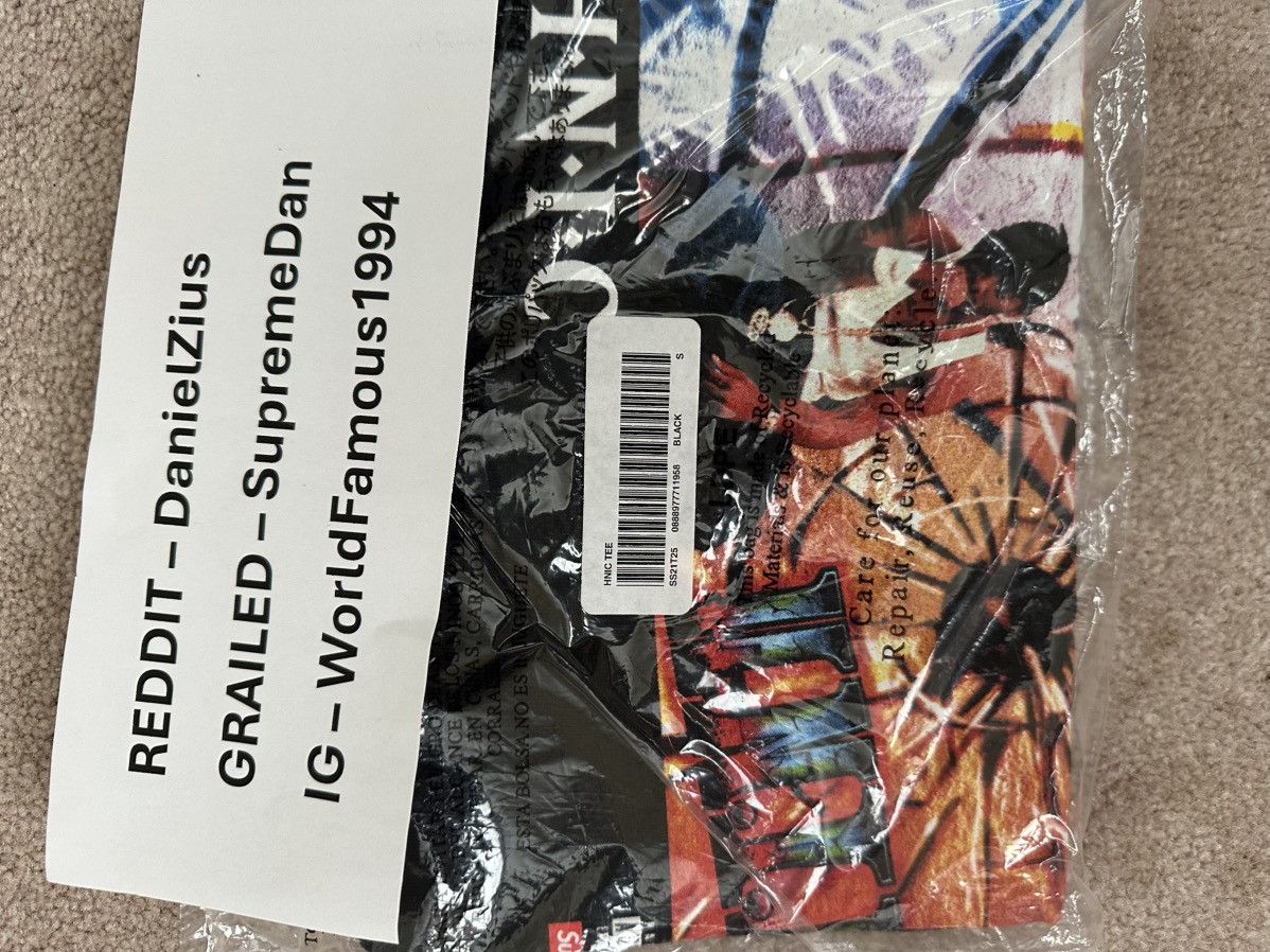 Supreme Supreme Hnic Tee 'Black' Size US S / EU 44-46 / 1 - 2 Thumbnail
