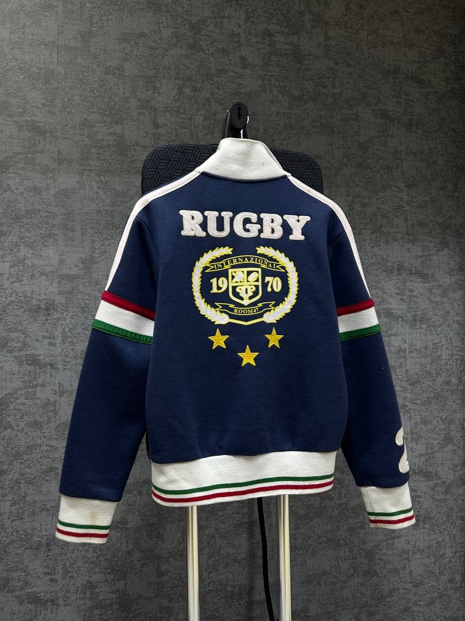 Japanese Brand × Vintage Vintage Italia Rugby Polo Ralph Lauren Style Zip Hoodie Size US S / EU 44-46 / 1 - 13 Thumbnail