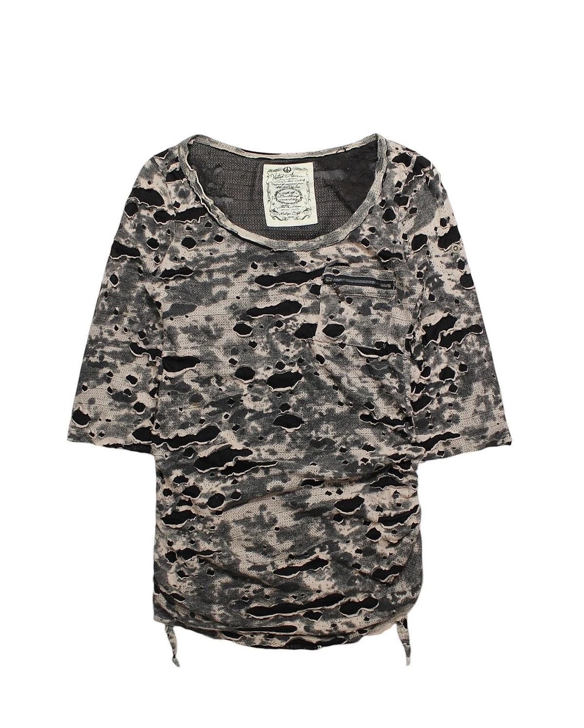 If Six Was Nine 2000S EDGE LINE NATIVE AMERICAN RIPPED 2/4 SLEEVE Size US M / EU 48-50 / 2 - 1 Thumbnail