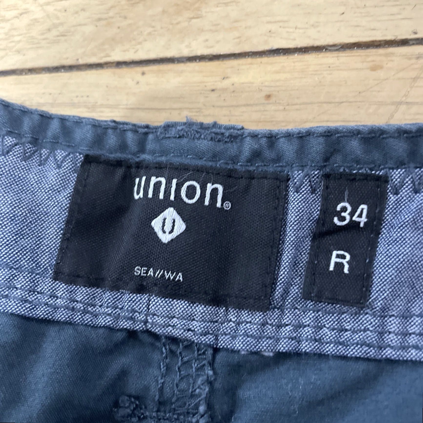 Union LA VINTAGE Union Cargo Shorts Men 34 R Blue Steel Y2k Streetwear Preppy Outdoors Hiking 10" Cargo Shorts Mens 34 Blue Steel Size US 34 / EU 50 - 4 Thumbnail