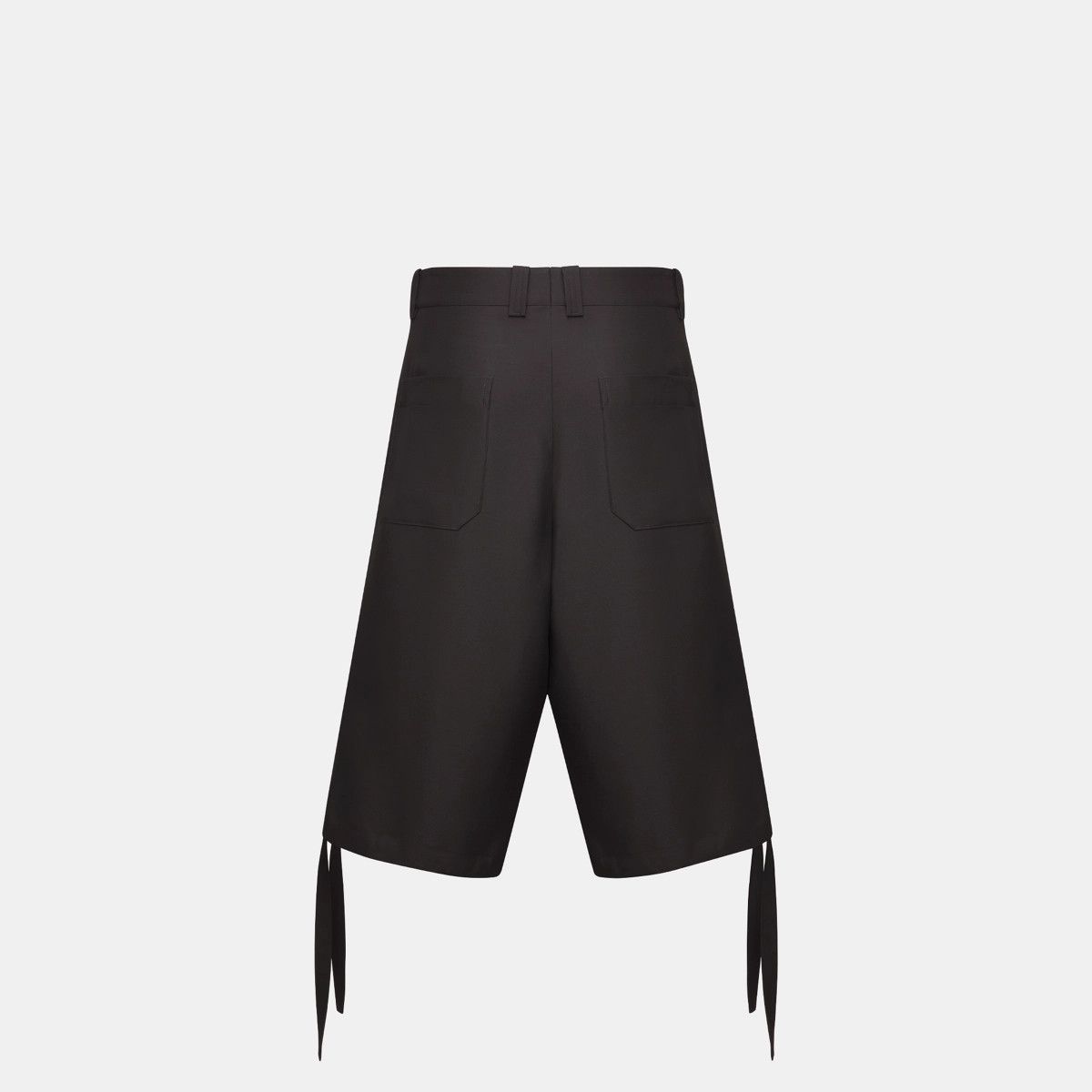 Dior o1w1db11024 Wide Leg Bermuda Shorts in Black Size US 32 / EU 48 - 2 Thumbnail