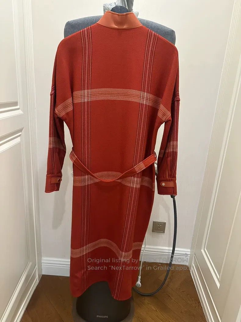 Hermes Hermes Long Wool Overcoat with Classic Plaid and Patchwork Size XS / US 0-2 / IT 36-38 - 2 Thumbnail