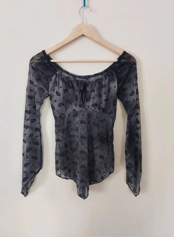 Vintage Sisters Point off the shoulder vintage top S/M Size S / US 4 / IT 40 - 3 Thumbnail