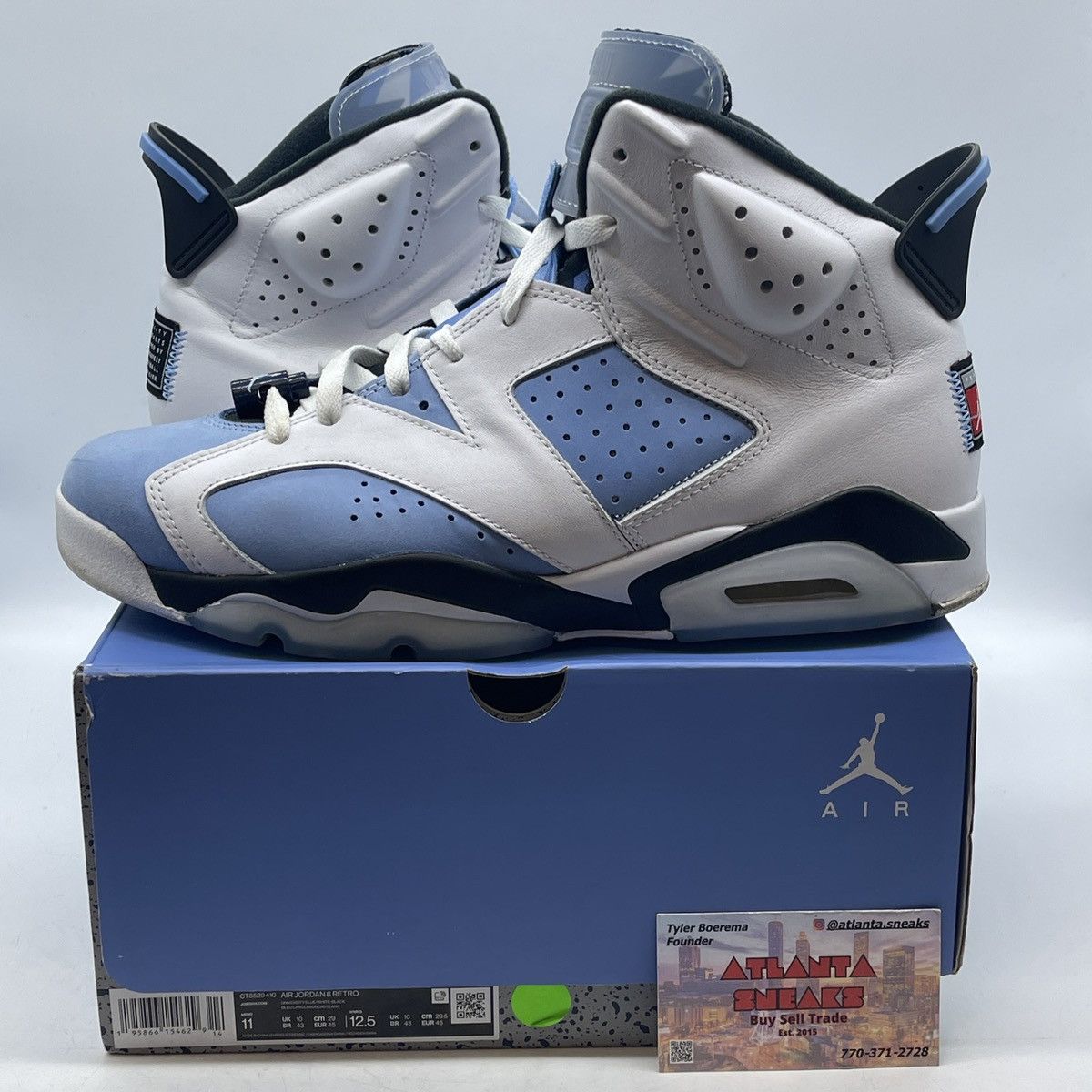 Jordan Brand Air Jordan 6 UNC home Size US 11 / EU 44 - 1 Thumbnail