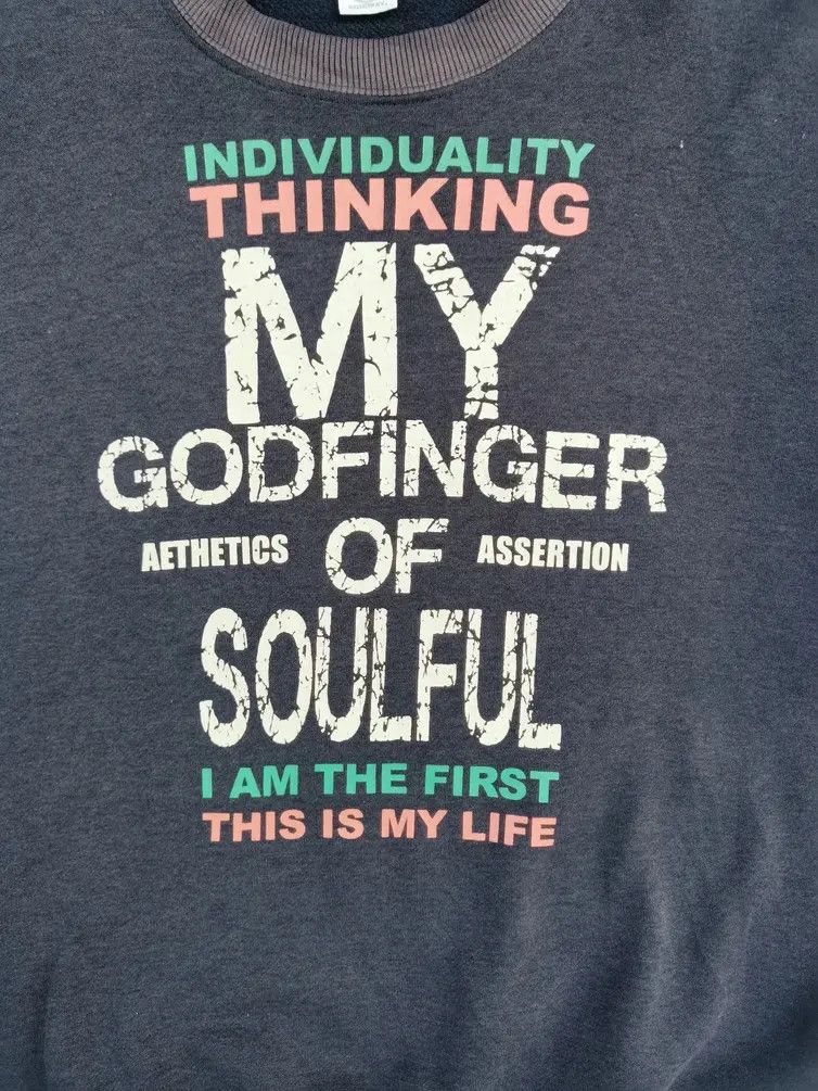 Japanese Brand My Godfinger of Soulful Big Logo Sweatshirt Size US L / EU 52-54 / 3 - 5 Thumbnail