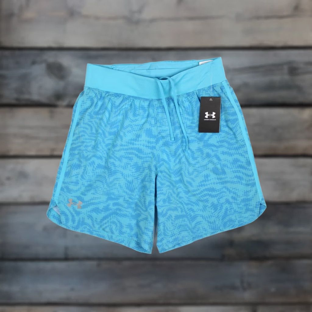 Under Armour Under Armour Men's UA Launch Elite 7" Shorts S Small Blue Print Size US 29 - 1 Thumbnail
