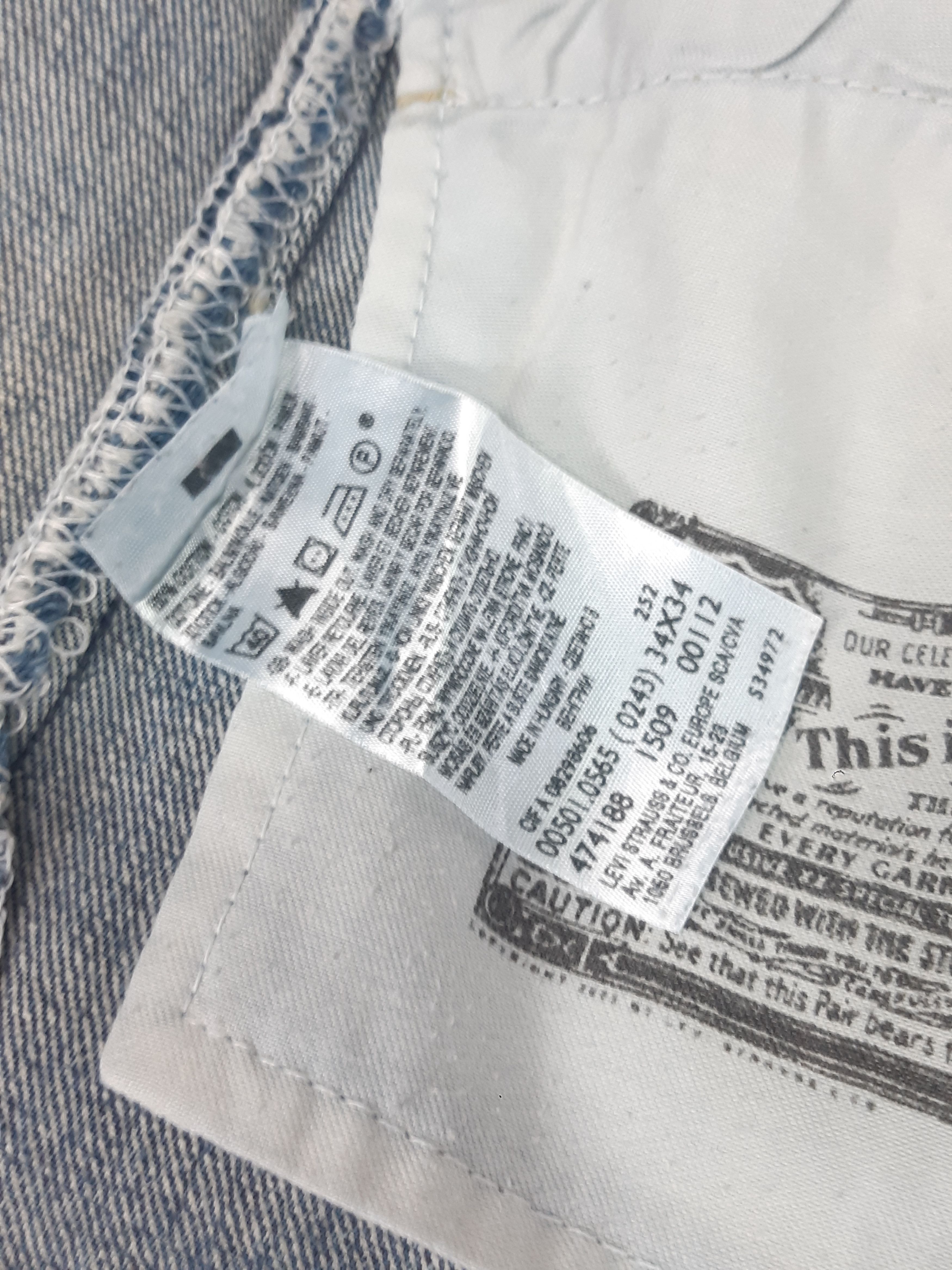 Levi's Vintage LEVI'S 501 Button Fly made in Hungary W34L34 Size US 34 / EU 50 - 7 Thumbnail