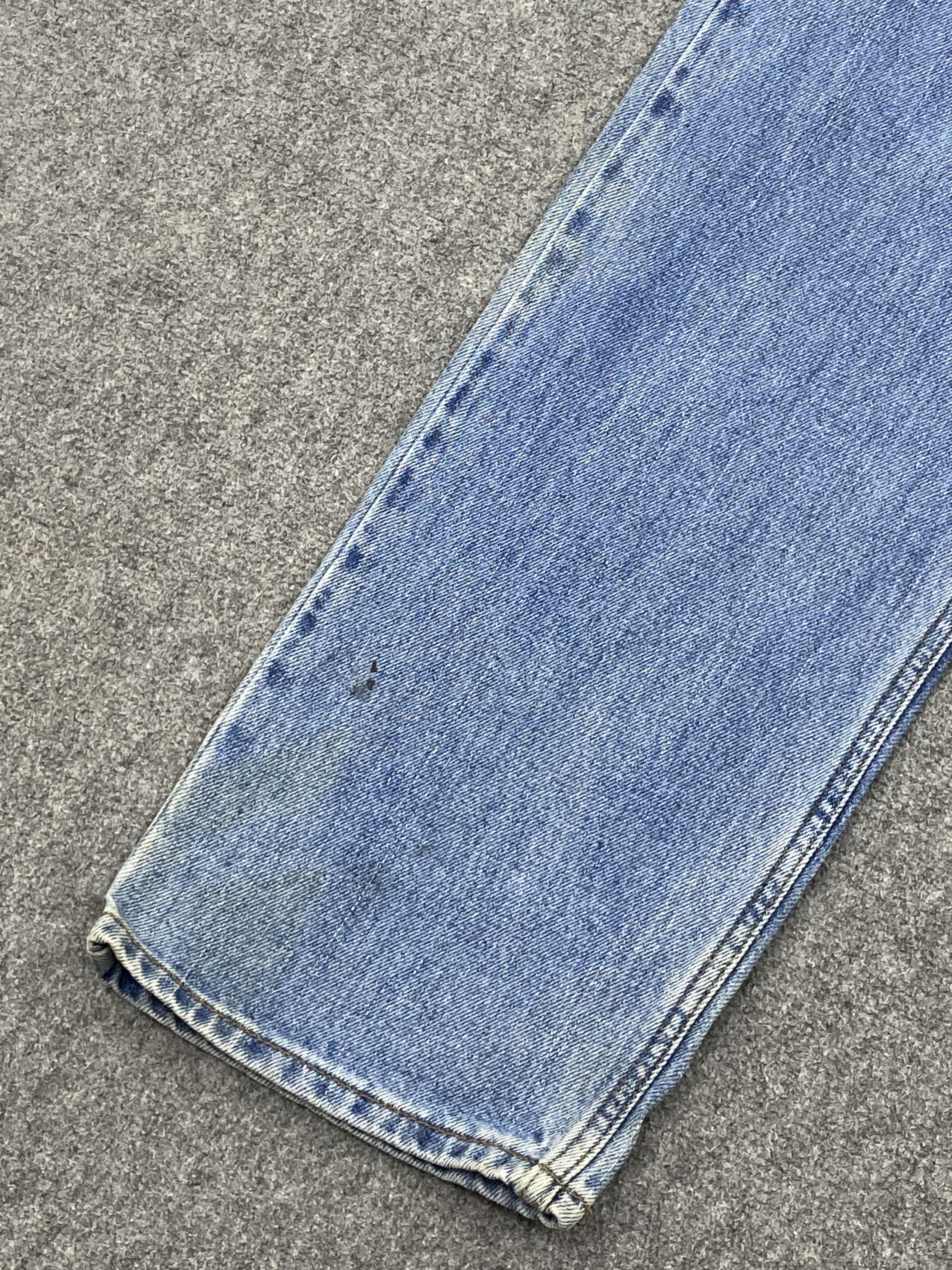 Levi's Vintage Levis 505 Bleach Faded Blue Denim DP2624 Size US 33 - 12 Thumbnail