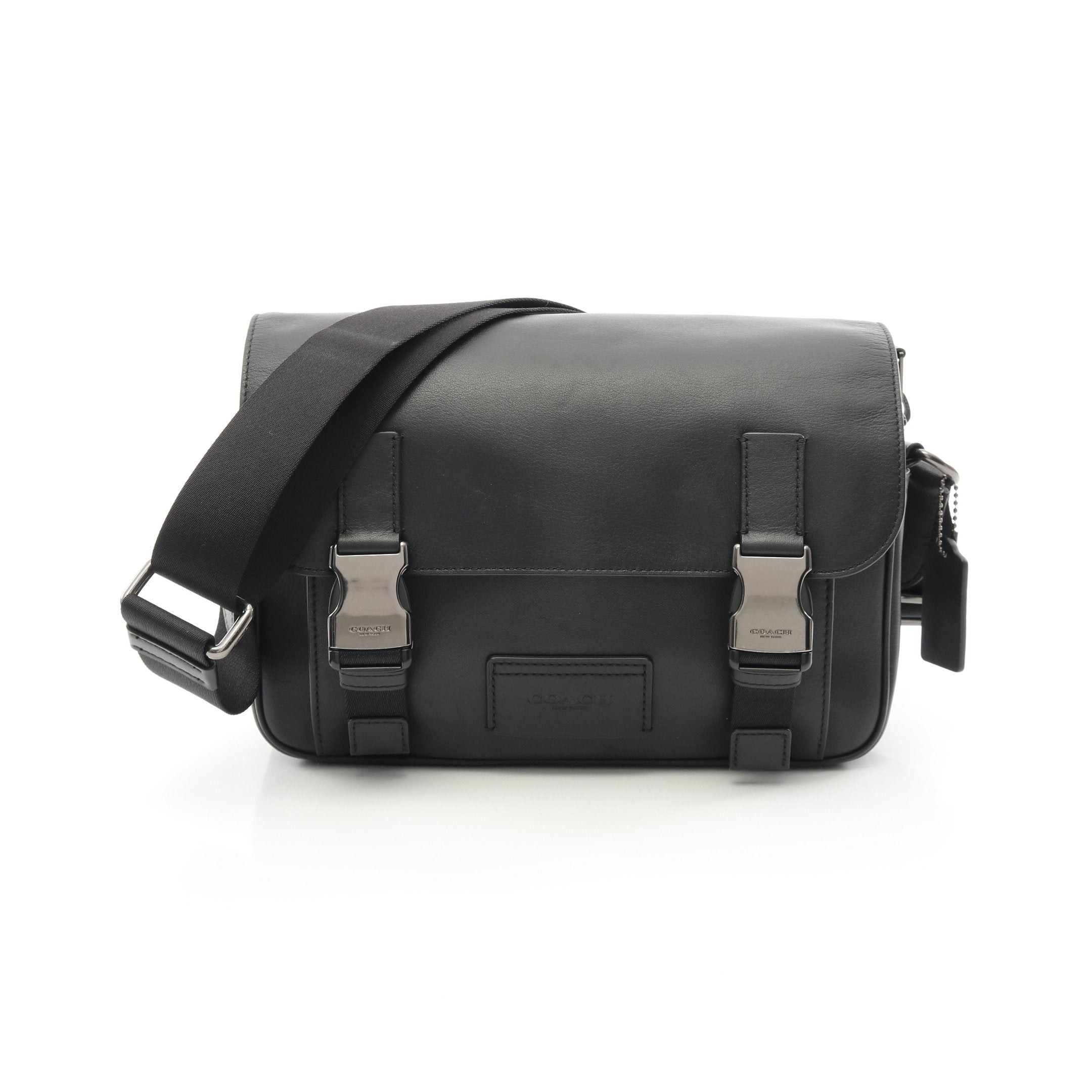 Coach Coach Truck Crossbody Shoulder Bag Leather Black Size ONE SIZE - 1 Thumbnail