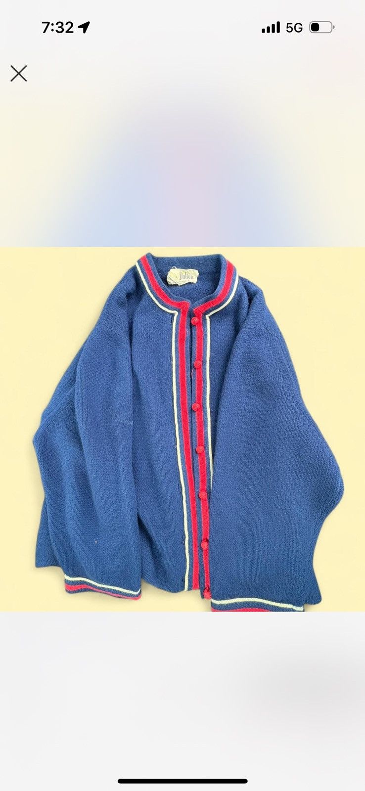 Vintage 1950’s 100% cashmere Dalton Button up sweater Size S / US 4 / IT 40 - 1 Thumbnail