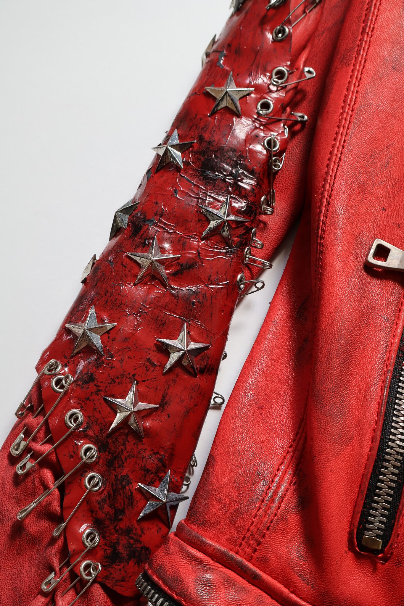 Balmain Balmain Decarnin SS11 Runway Safety Pin Stud Leather Jacket Size XS / US 0-2 / IT 36-38 - 9 Thumbnail