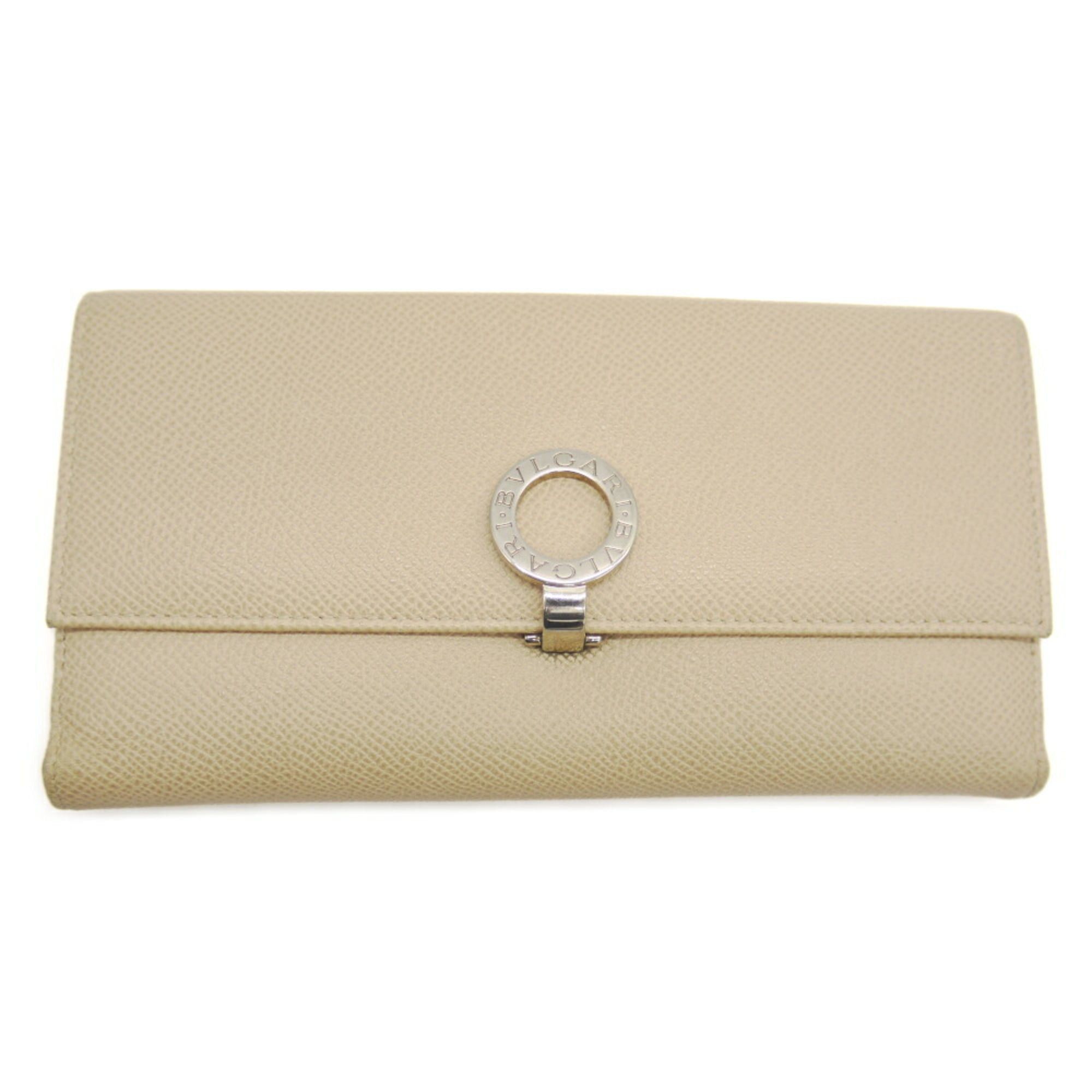 Bvlgari BVLGARI Bulgari Bi-fold Long Wallet, Women's Beige Size ONE SIZE - 1 Thumbnail