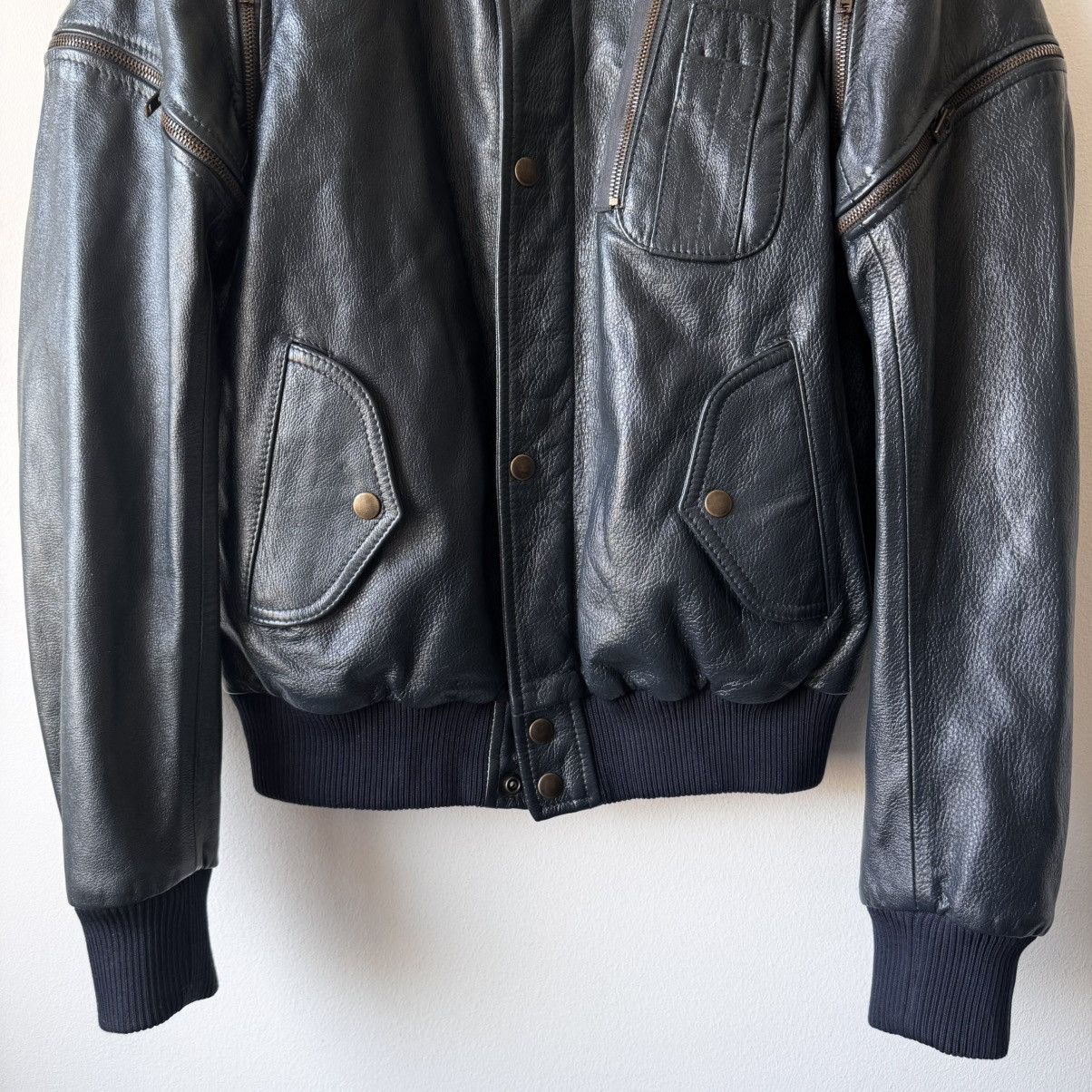 Maison Margiela SS2007 Martin Margiela Multi-Zip Bomber Leather Jacket Size US M / EU 48-50 / 2 - 5 Thumbnail