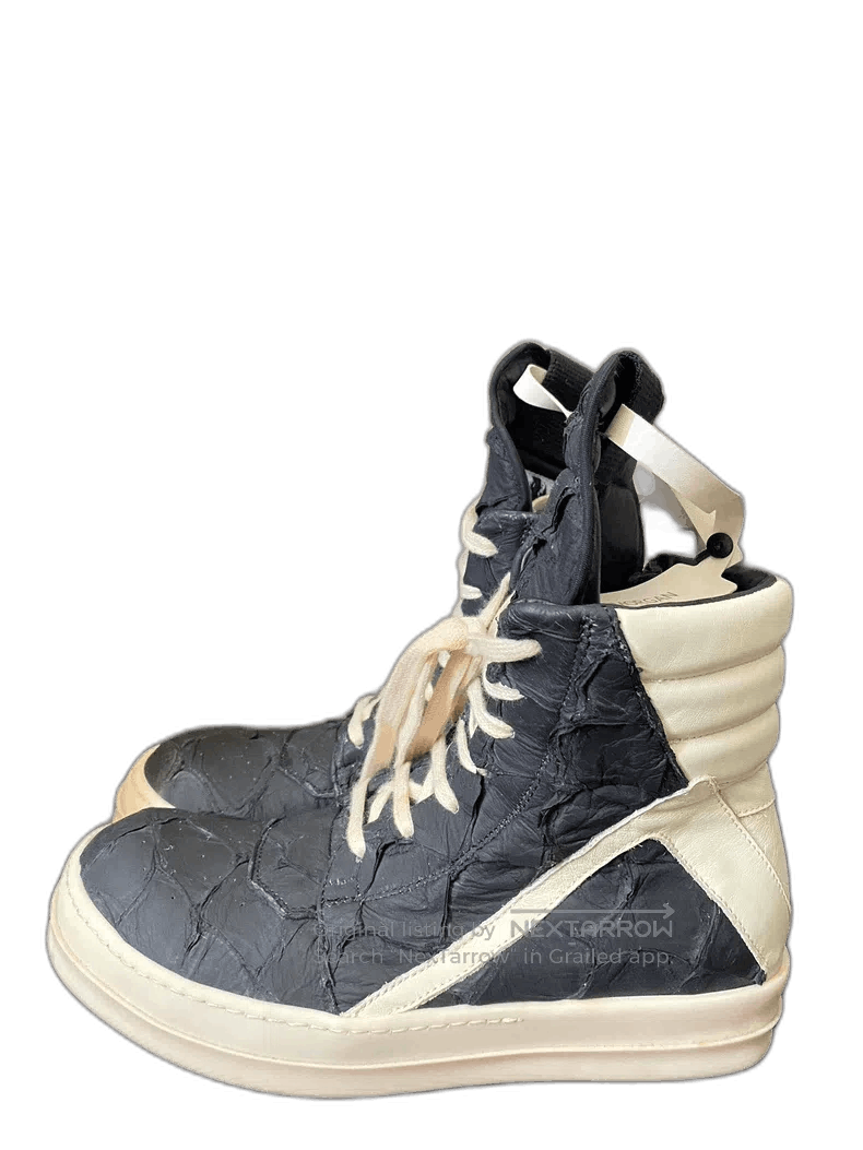 Rare Rick Owens Fish Skin Sneakers Size 39.